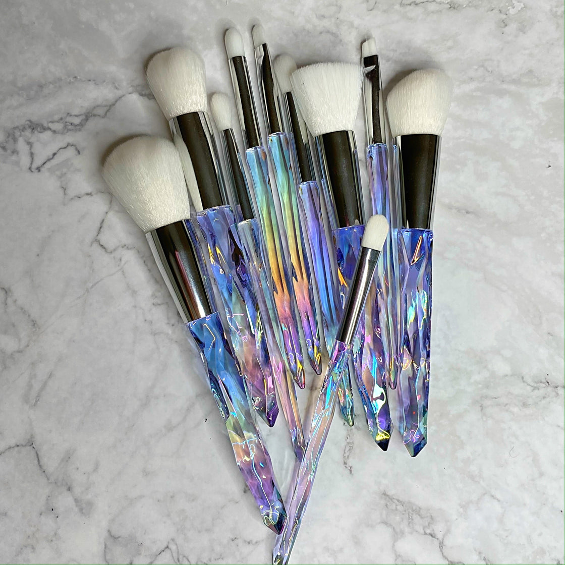 LUXURY ICY CRYSTAL BRUSH SET (10 PCS)